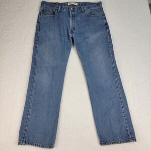 Levis 505 Jeans Mens 38x30 Fits (38x31) Blue Regular Fit Straight Leg Denim Levi